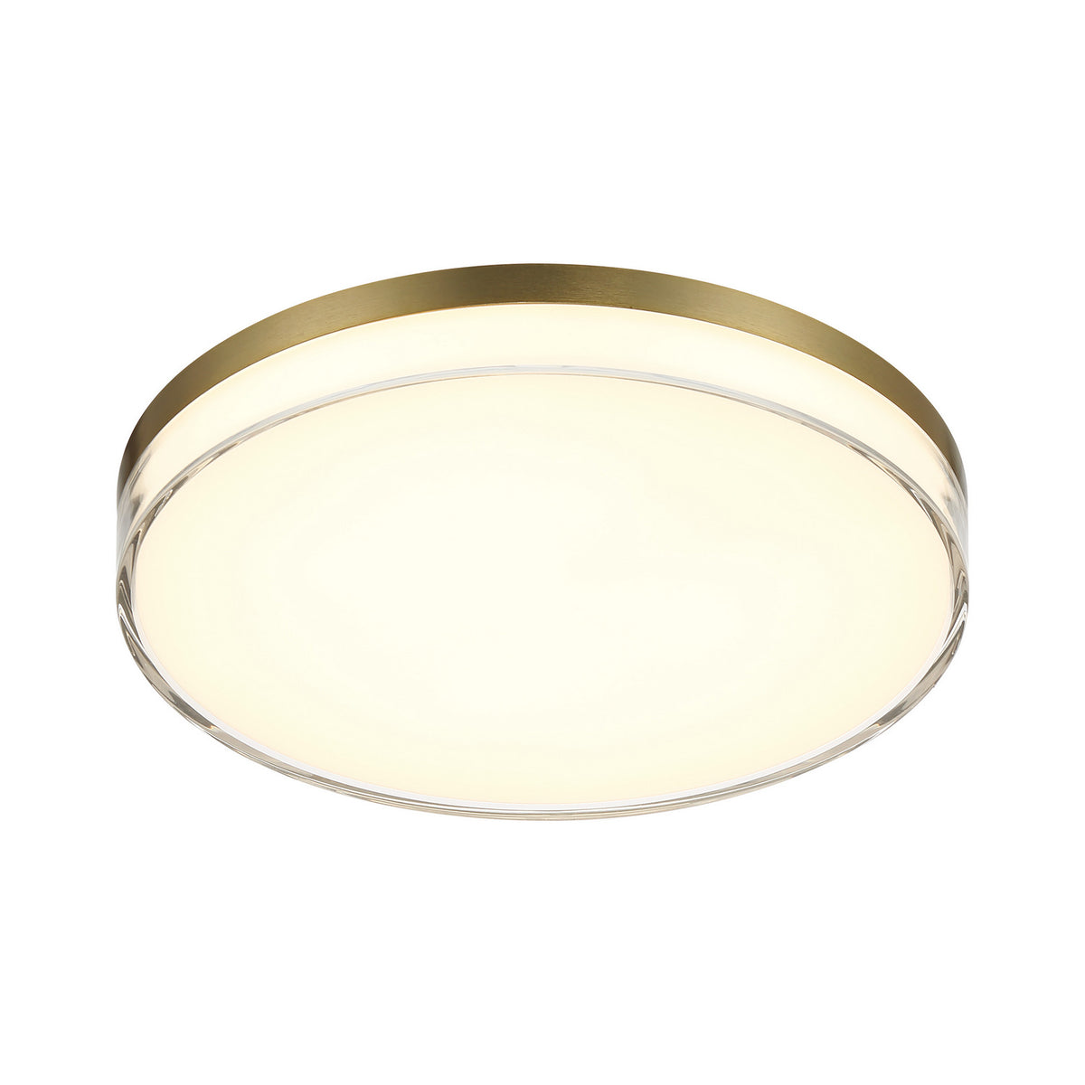 Flush Mount LED Flush Mount in Ashen Brass
