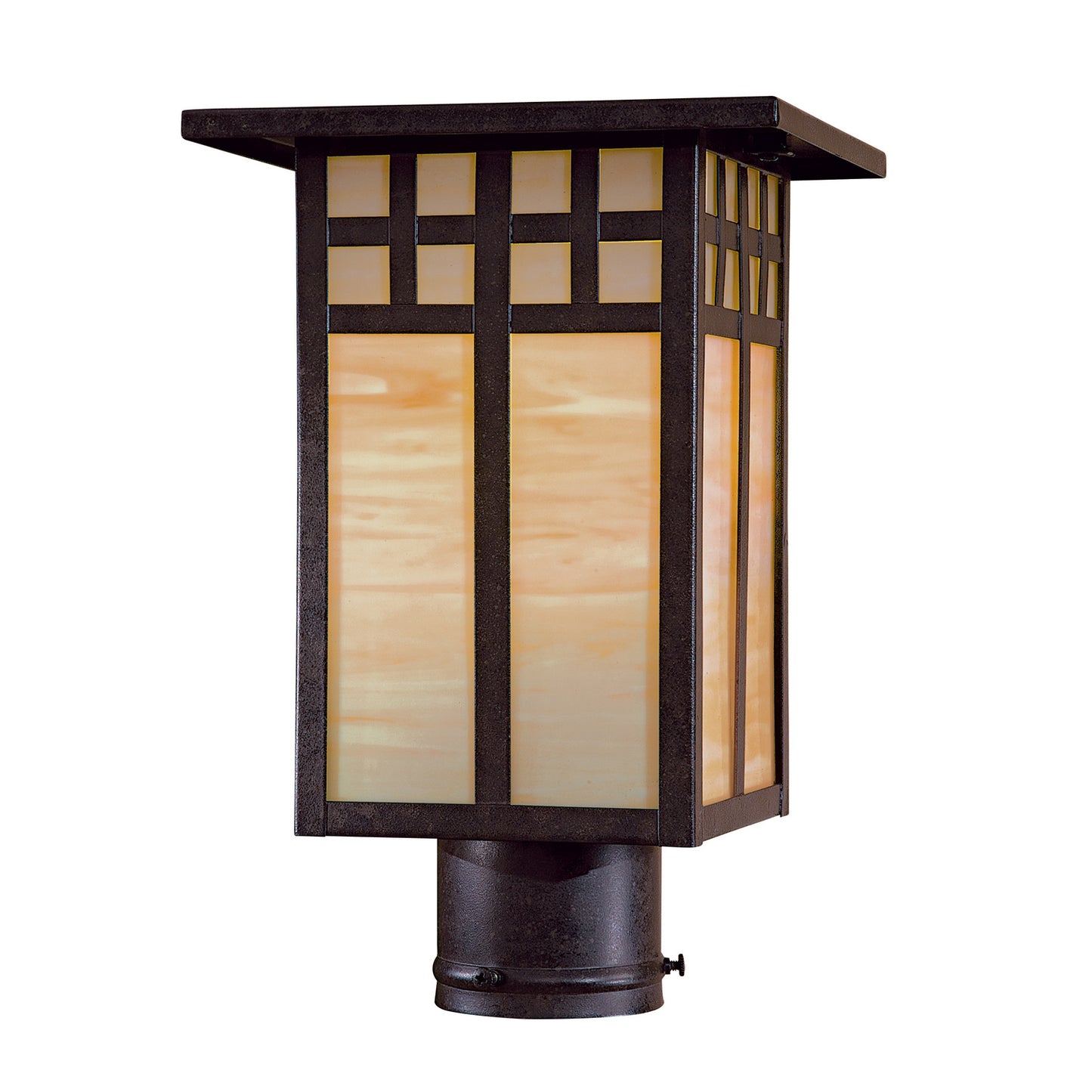 Scottsdale II One Light Outdoor Post Mount in Textured French Bronze