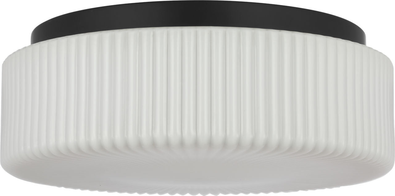 Axira Two Light Flush Mount in Midnight Black
