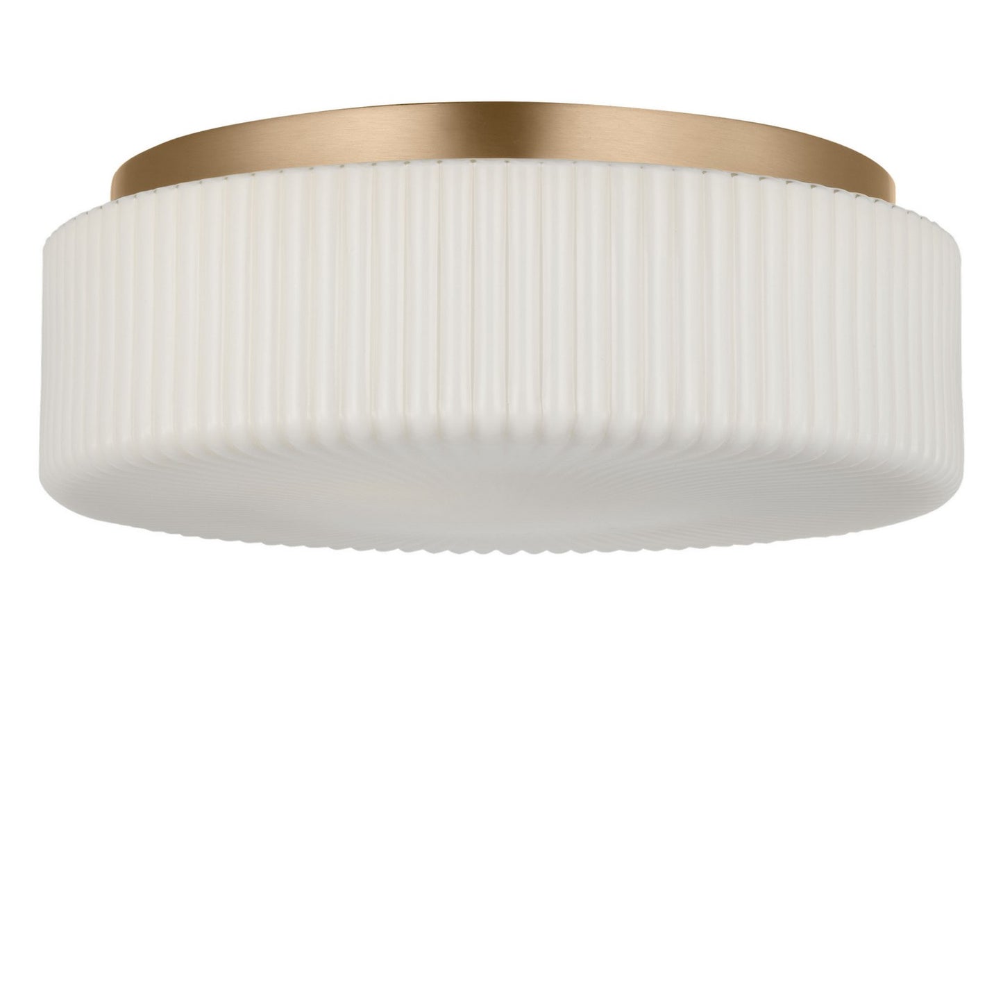 Axira Two Light Flush Mount in Satin Brass
