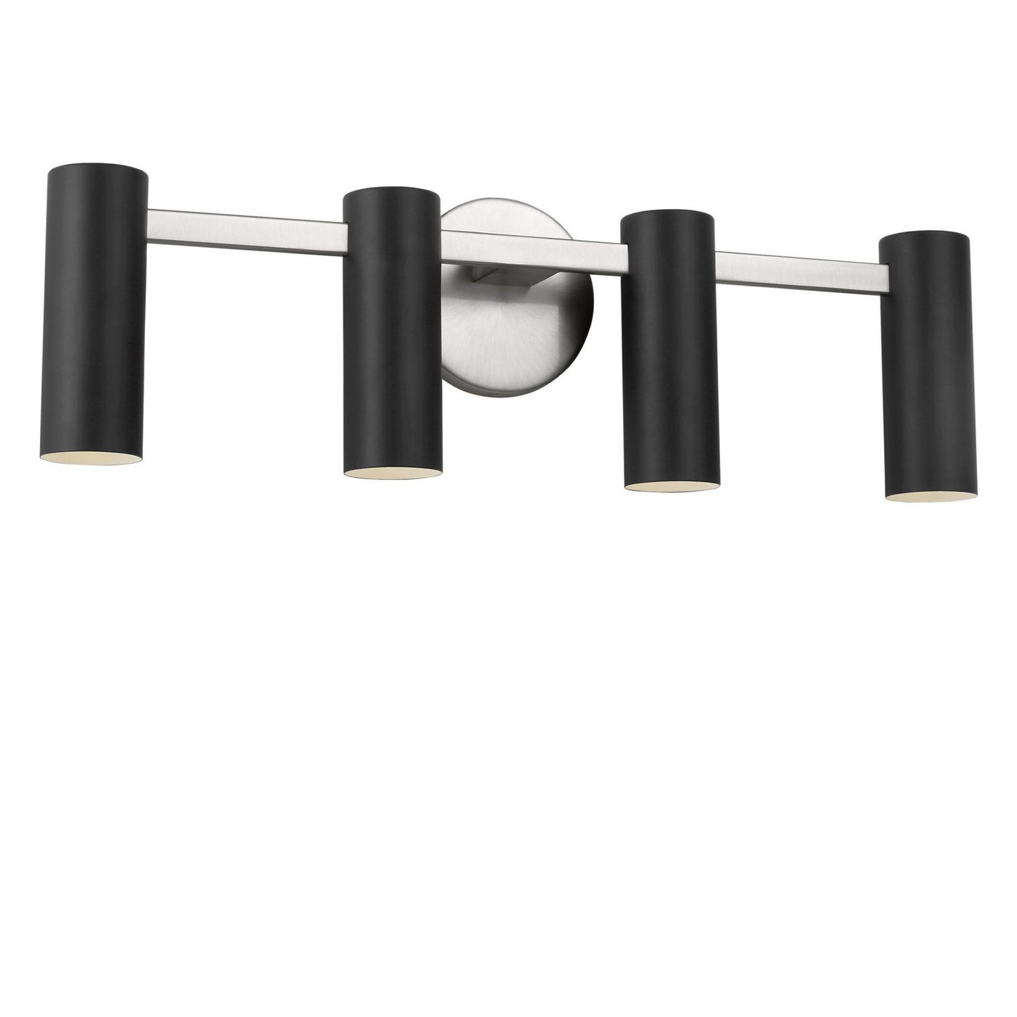 Zentro Four Light Vanity in Brushed Nickel