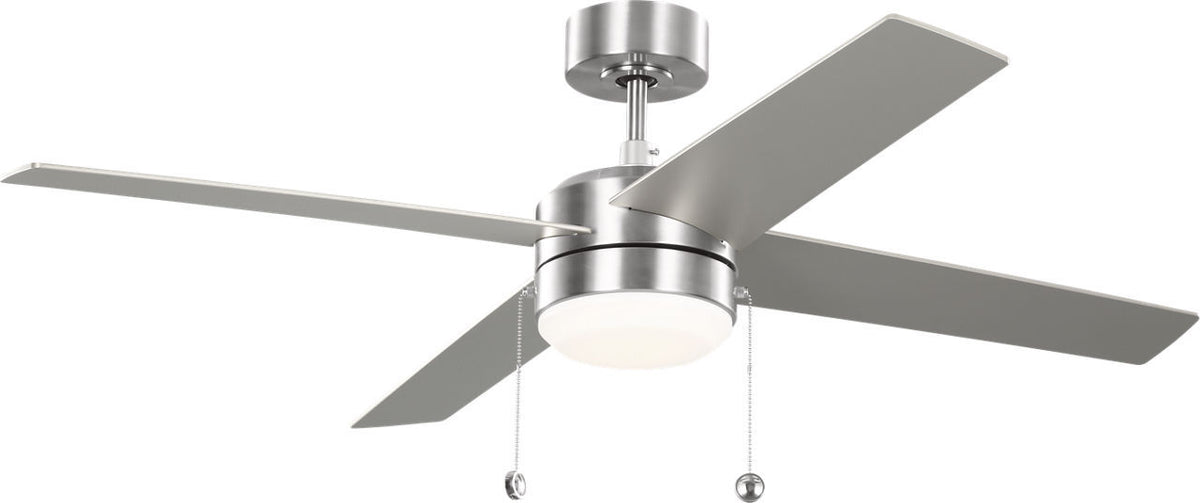 Loni 52" Ceiling Fan in Brushed Steel