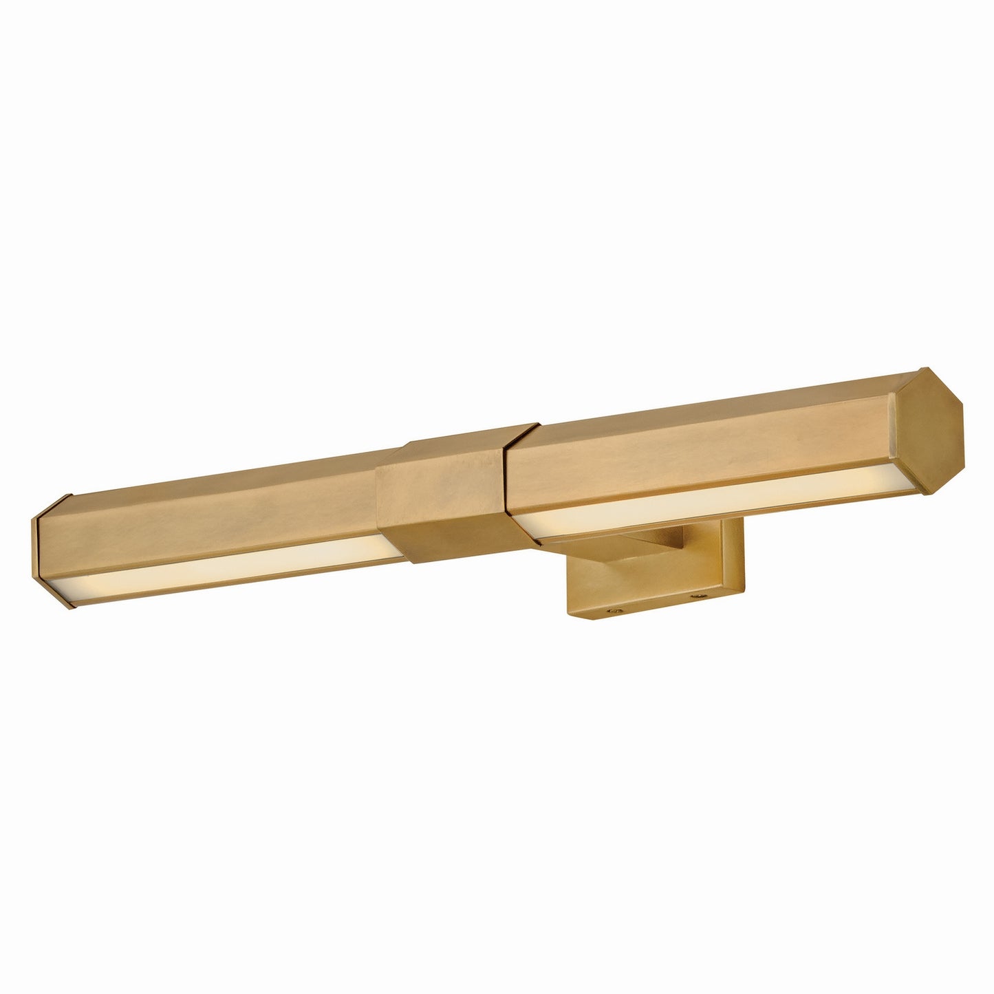 Facet LED Accent Light in Heritage Brass
