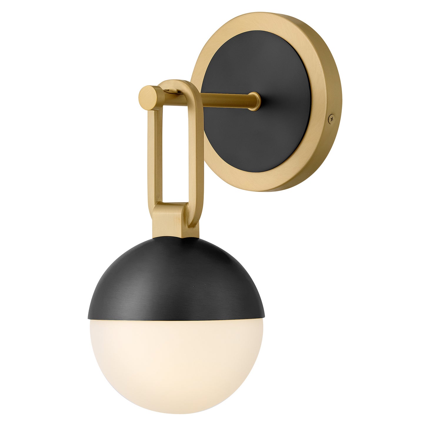 Bowie LED Wall Sconce in Lacquered Brass