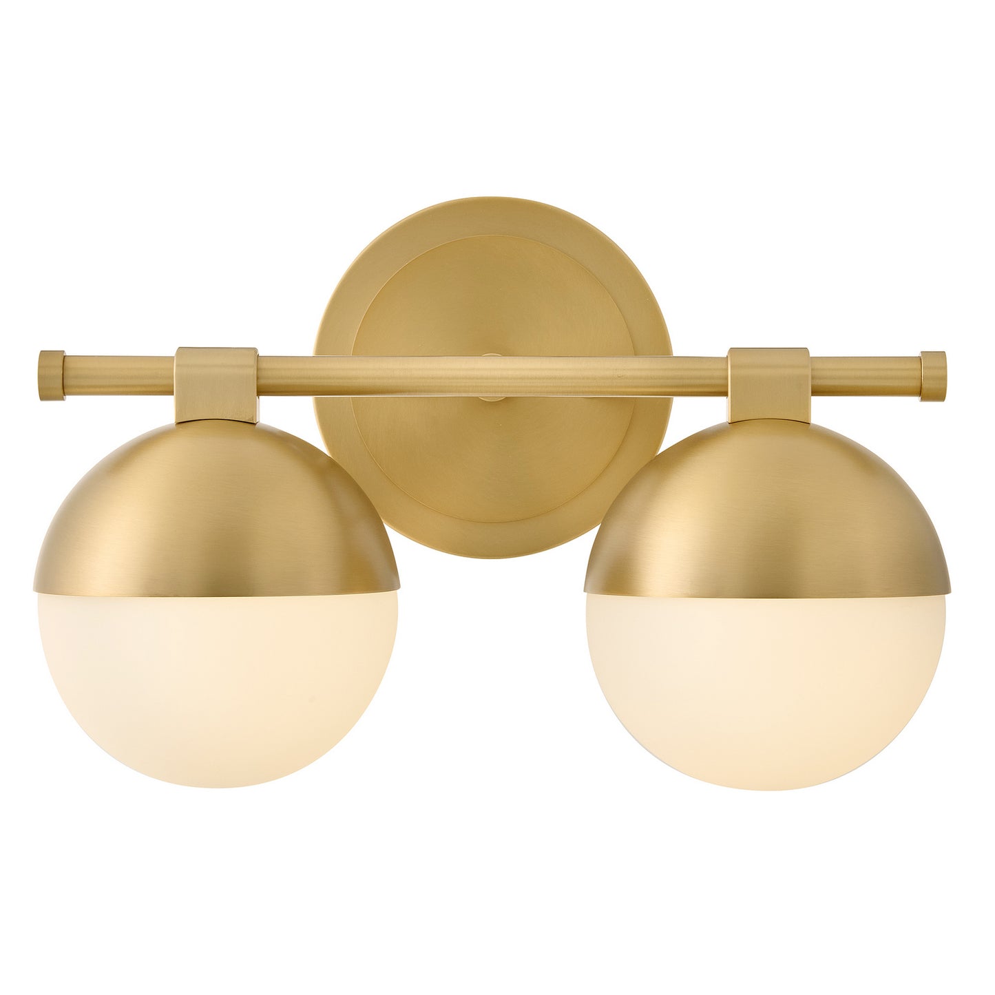 Bowie LED Vanity in Lacquered Brass