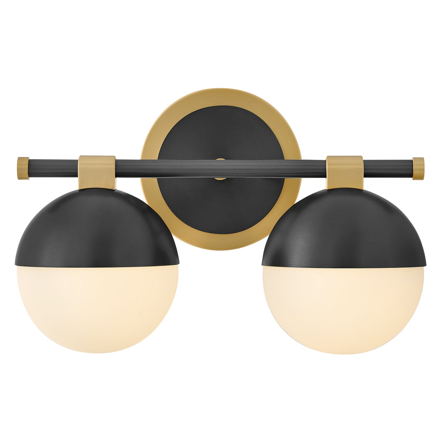 Bowie LED Vanity in Lacquered Brass