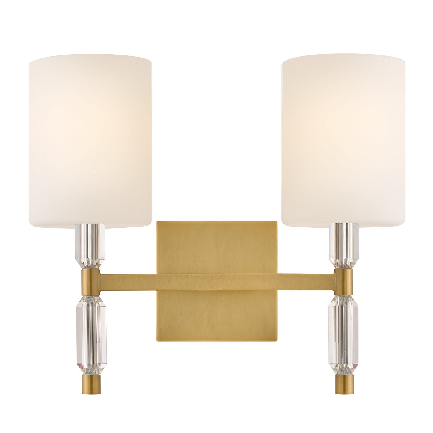 Anika LED Vanity in Lacquered Brass