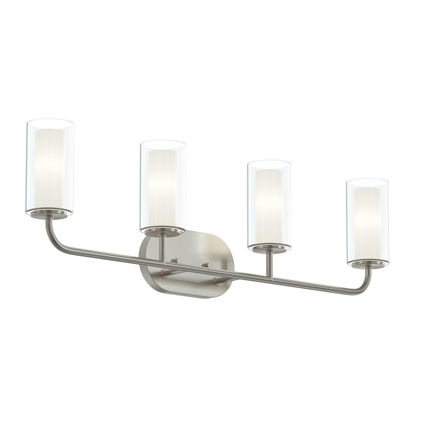 Mack Four Light Bath Vanity in Brushed Nickel