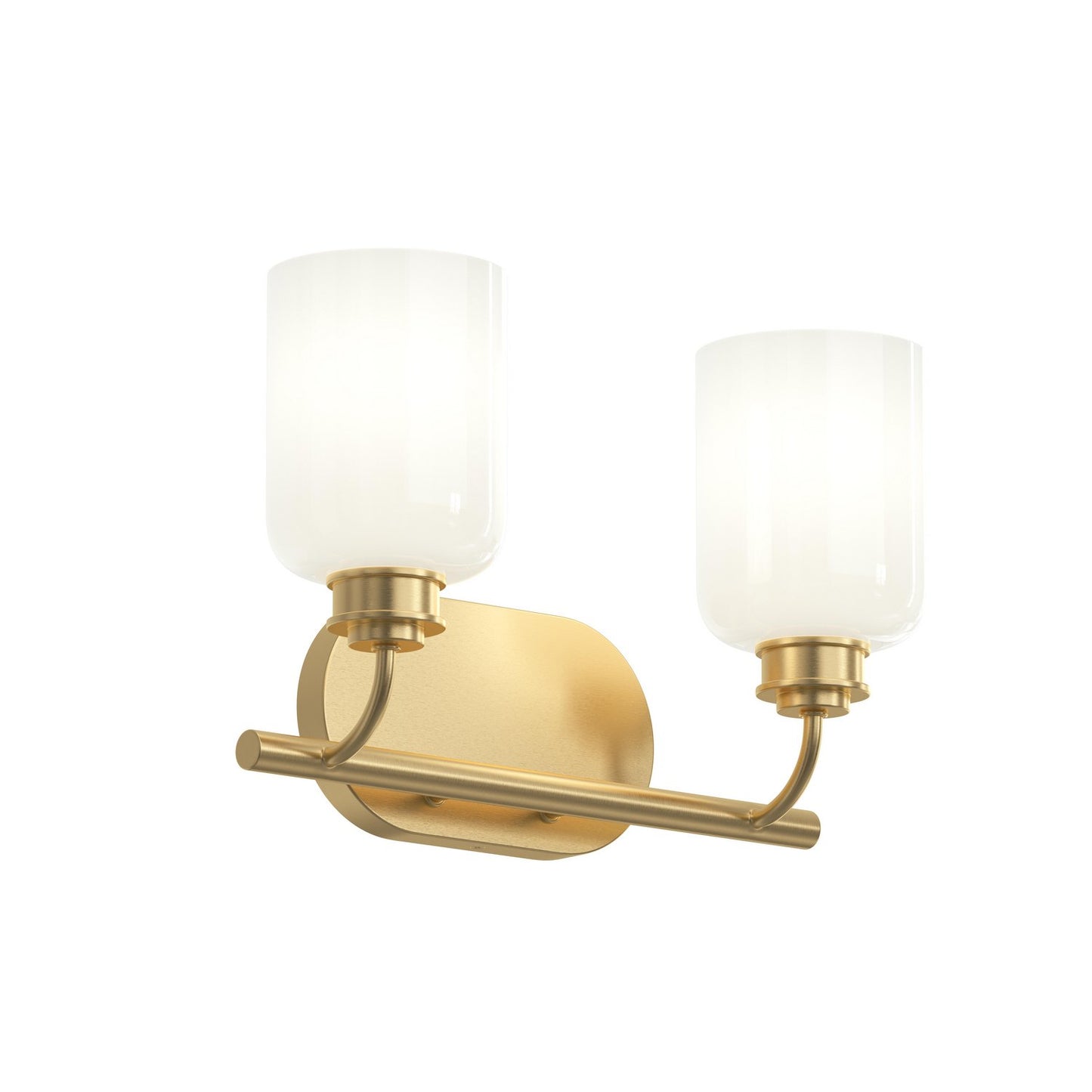 Reines Two Light Bath Vanity in Brushed Gold