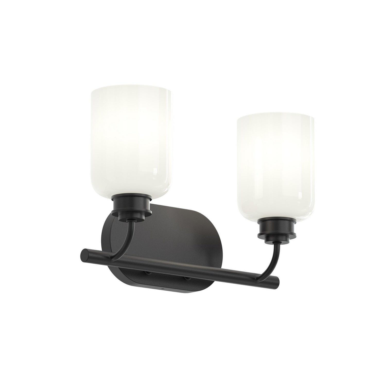 Reines Two Light Bath Vanity in Matte Black