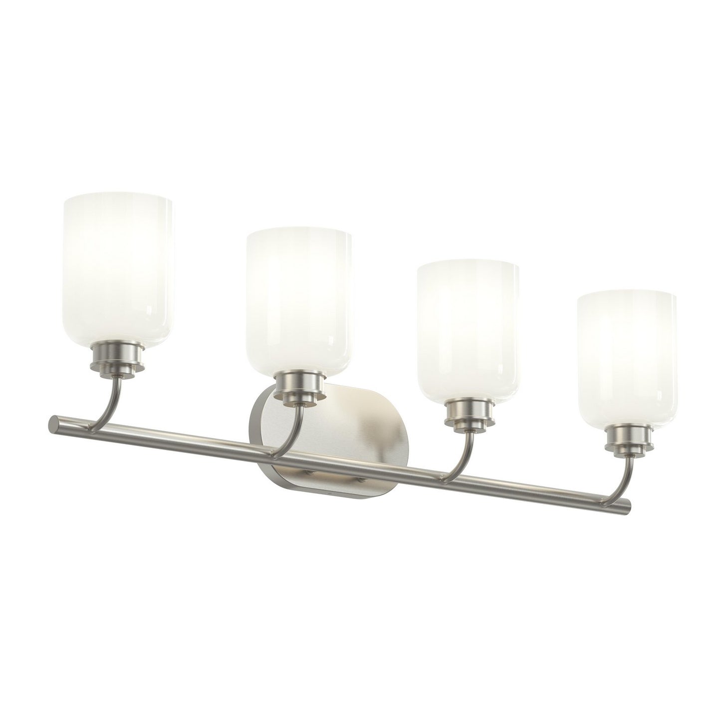 Reines Four Light Bath Vanity in Brushed Nickel