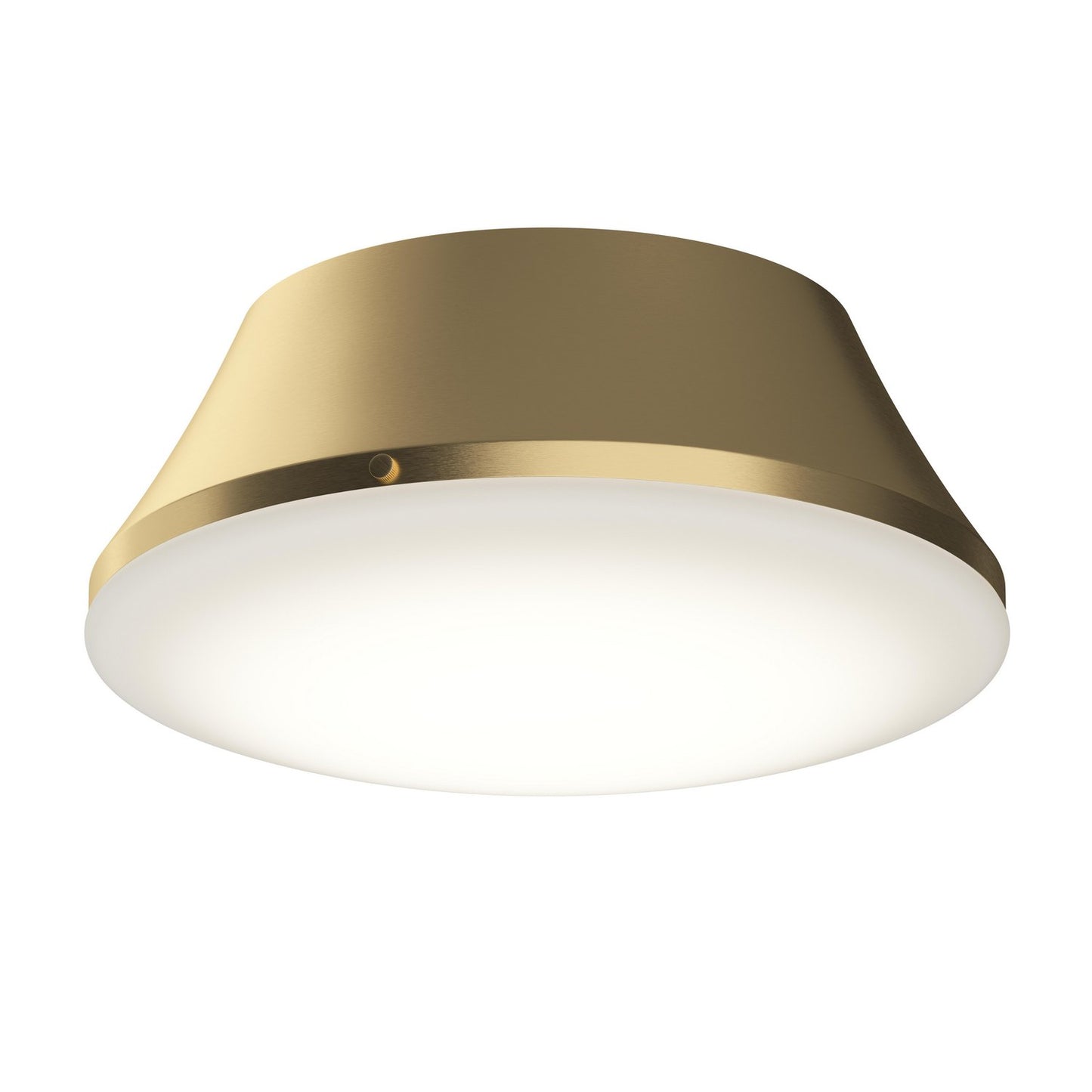 Avra Three Light Flush Mount in Brushed Gold