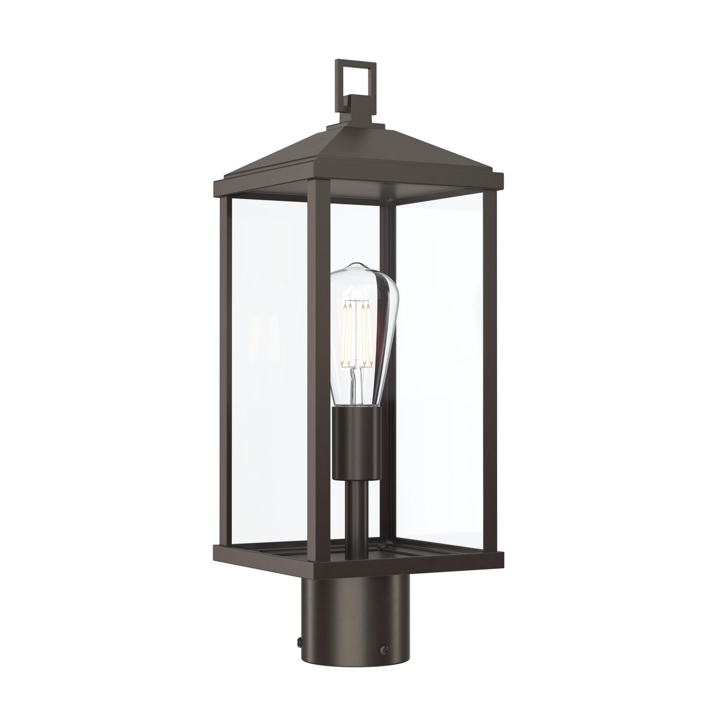 Cantley One Light Outdoor Post Mount in Antique Bronze