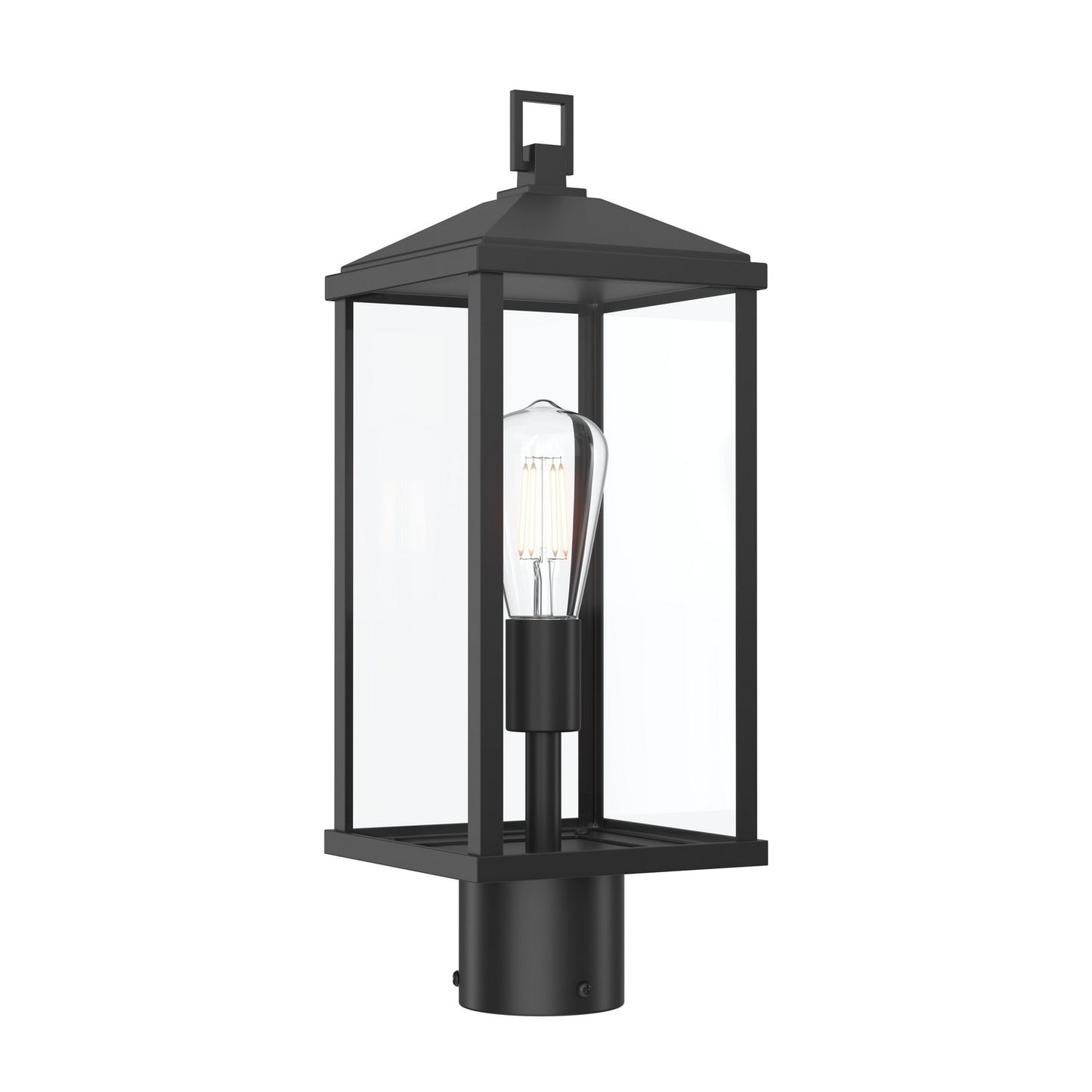 Cantley One Light Outdoor Post Mount in Matte Black