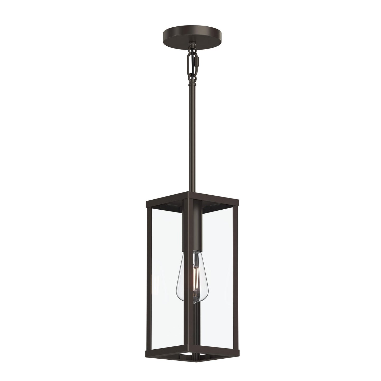 Ryle One Light Outdoor Pendant in Antique Bronze