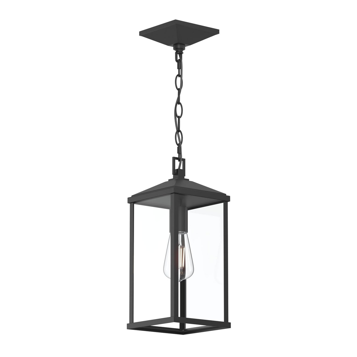 Cantley One Light Outdoor Pendant in Matte Black