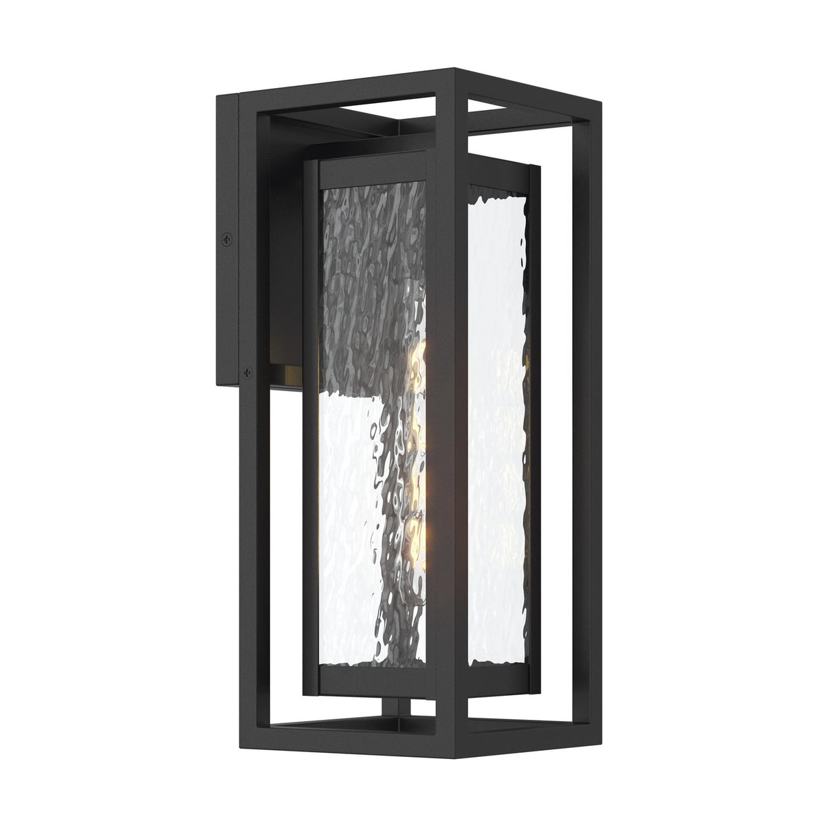 Shaw One Light Outdoor Wall Mount in Black
