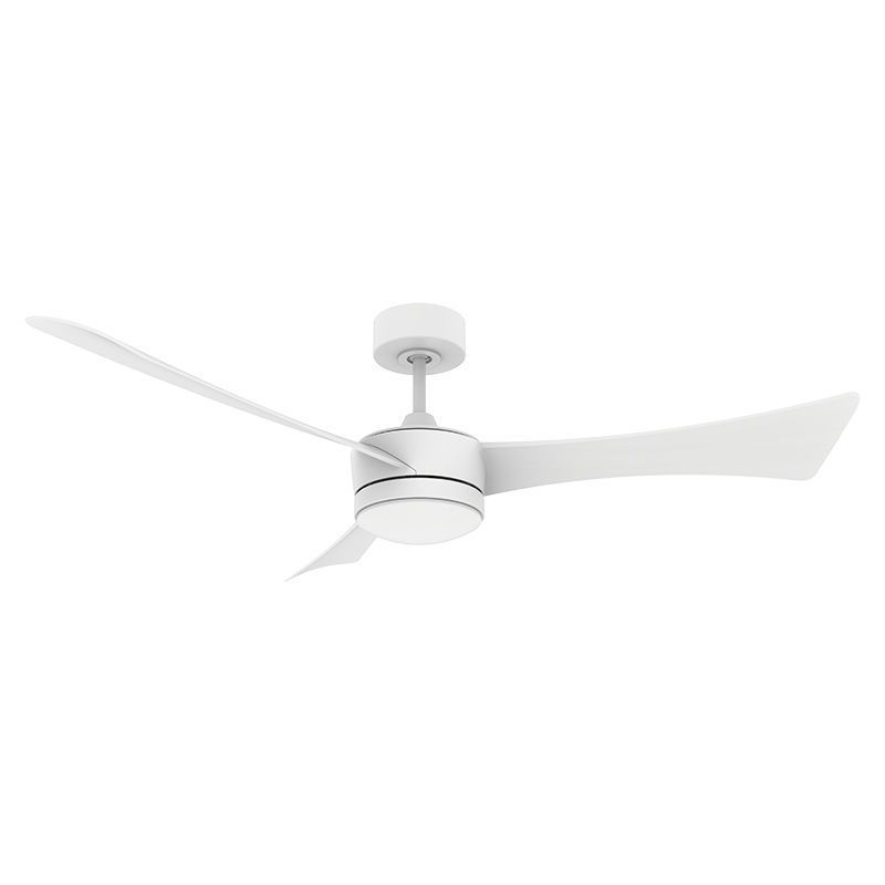 52" Ceiling Fan in Matte White Housing, Matte White