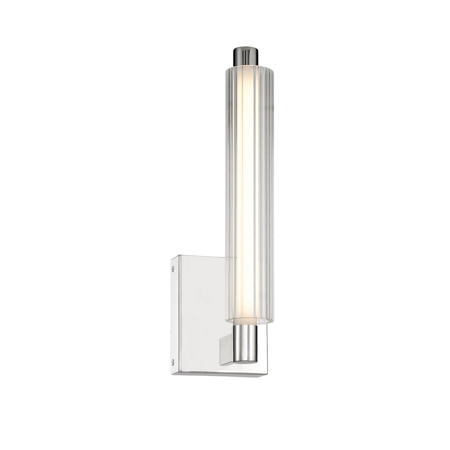 Double Barrel LED Bath in Polished Nickel