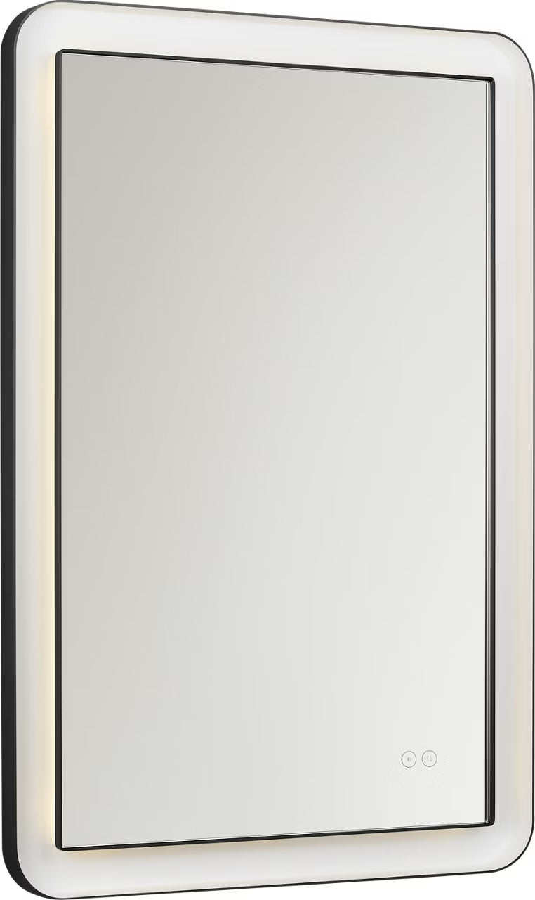 Chopin LED Mirror in Midnight Black