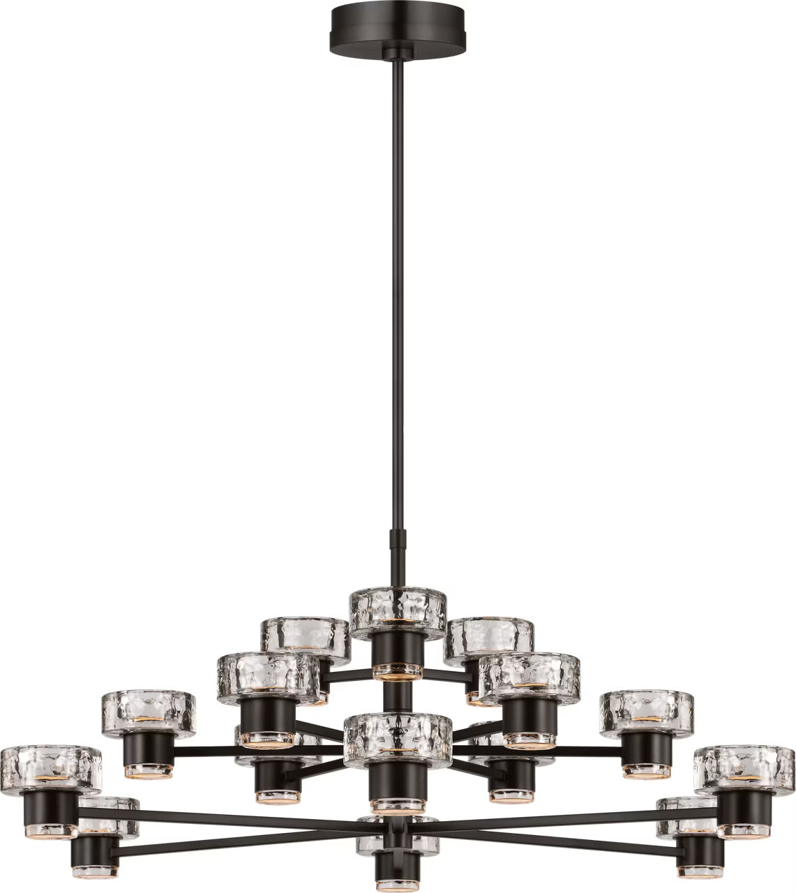 Holsted LED Chandelier in Aged Iron