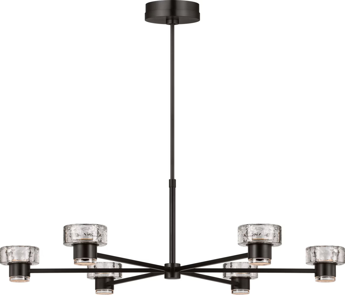 Holsted LED Chandelier in Aged Iron