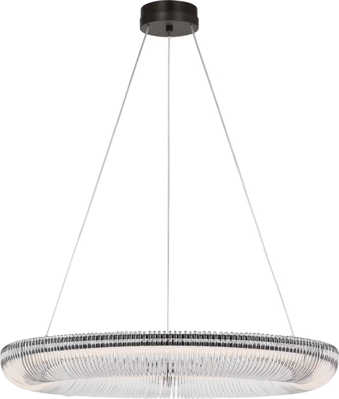 Pierce LED Chandelier in Aged Iron