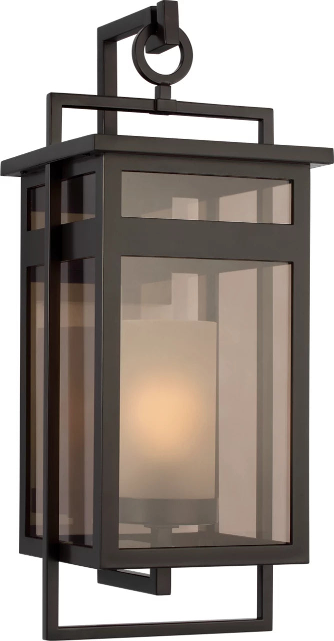 Fairhaven One Light Wall Lantern in Truffle