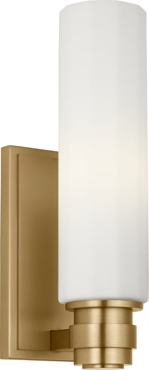 Fairfax One Light Wall Sconce in Estate Brass
