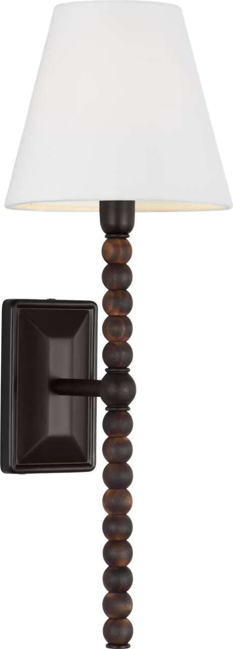 Fiona One Light Wall Sconce in Aged Iron