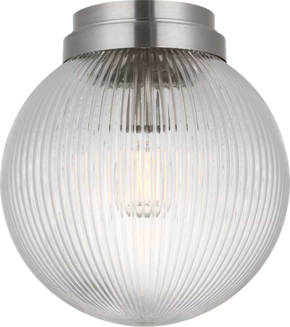 Preston One Light Flush Mount in Brushed Nickel
