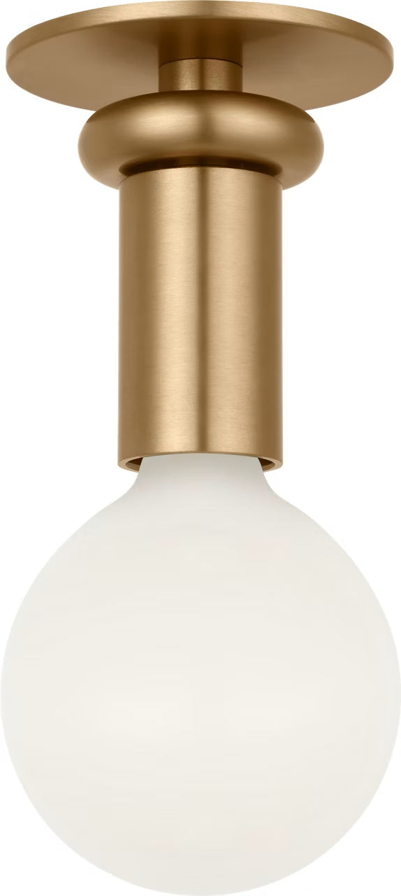 Malcolm One Light Solitaire in Satin Brass