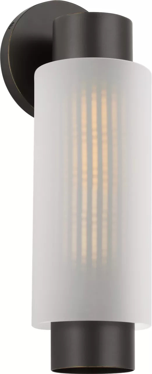 Ridge One Light Outdoor Wall Mount in Antique Bronze
