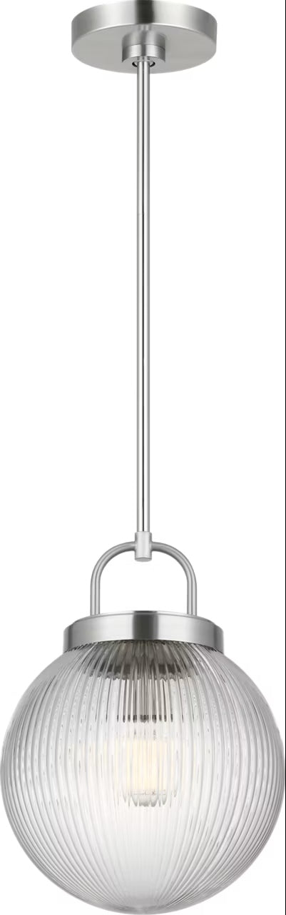 Preston One Light Pendant in Brushed Nickel