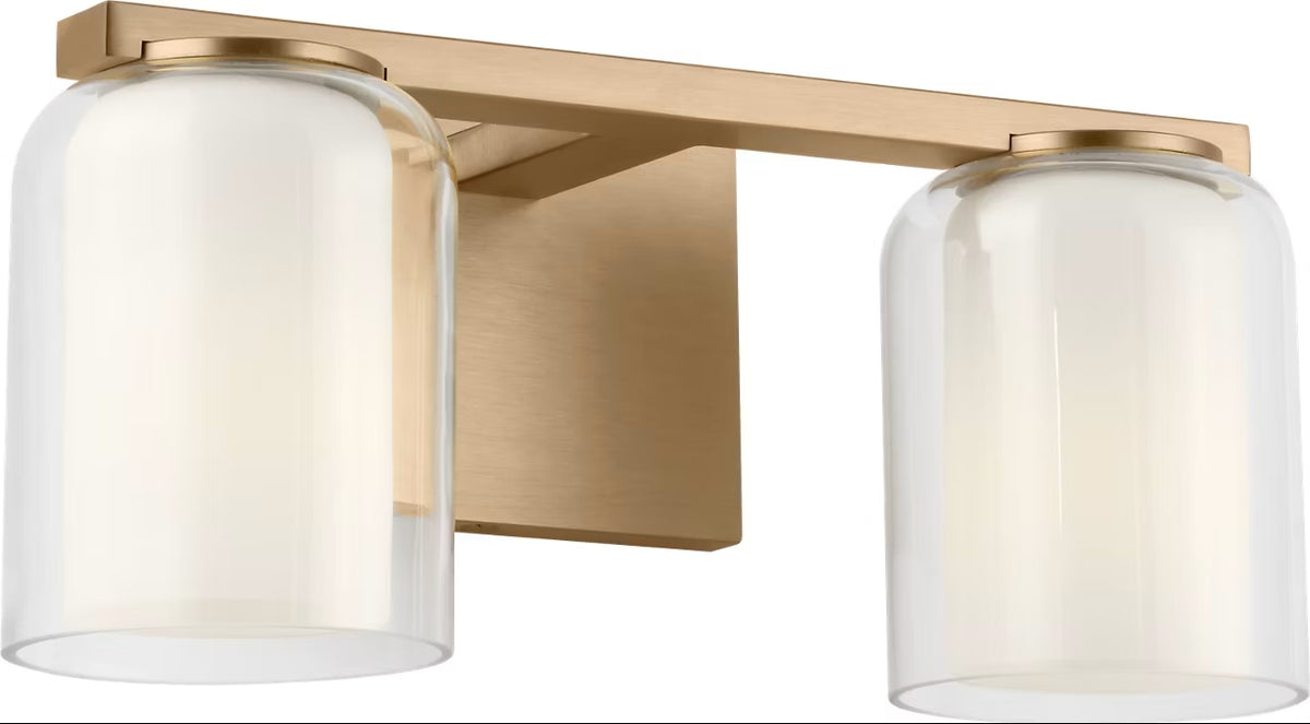 Holden Two Light Vanity in Satin Brass