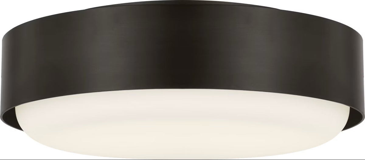 Aurelle Two Light Flush Mount in Aged Iron