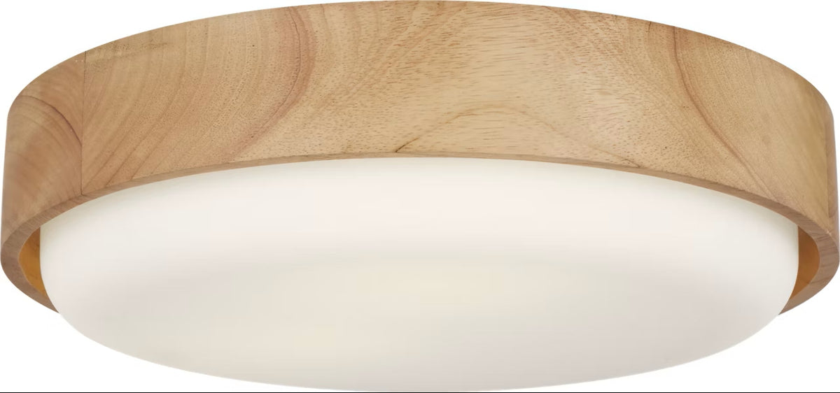 Aurelle Three Light Flush Mount in Natural Honey