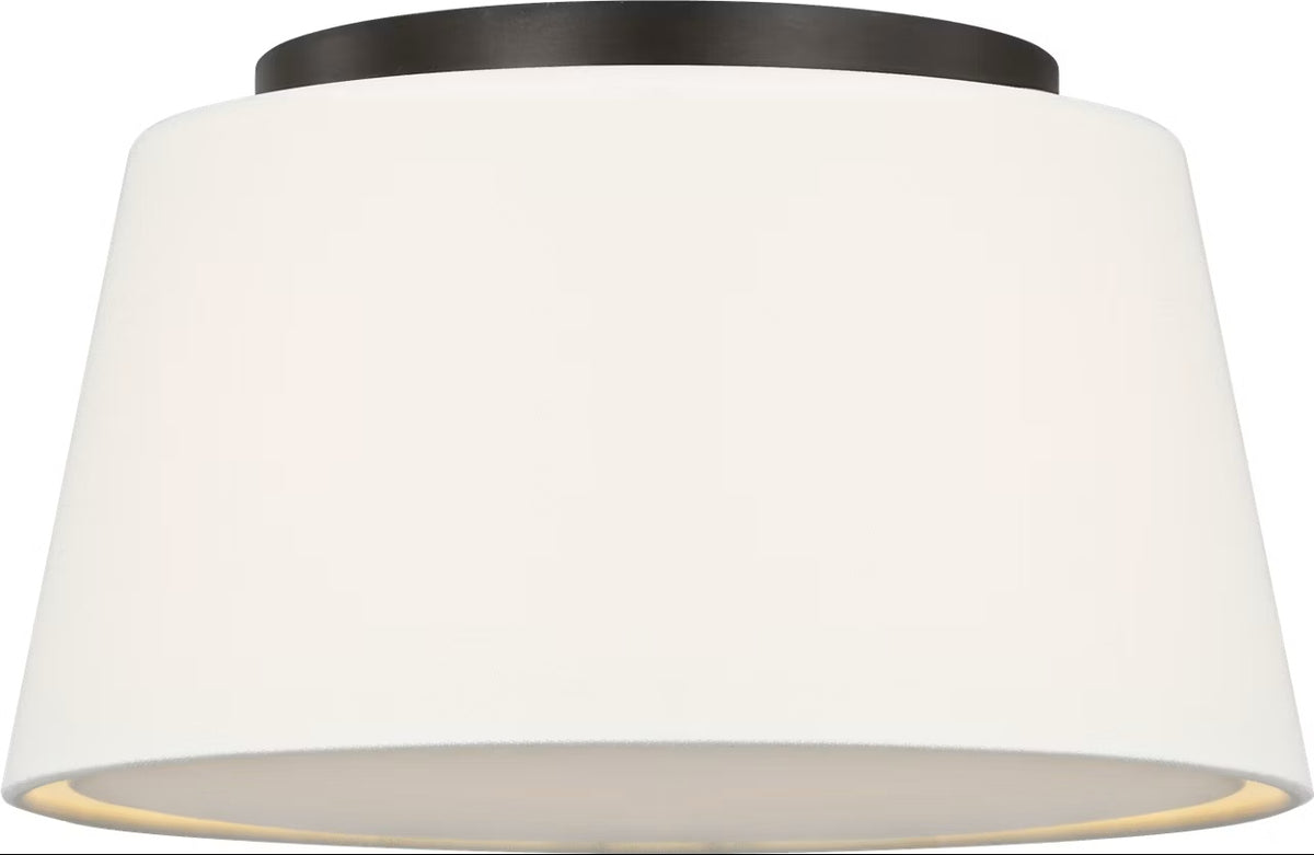 Hale Two Light Flush Mount in Aged Iron