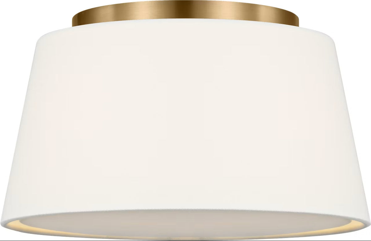 Hale Two Light Flush Mount in Estate Brass