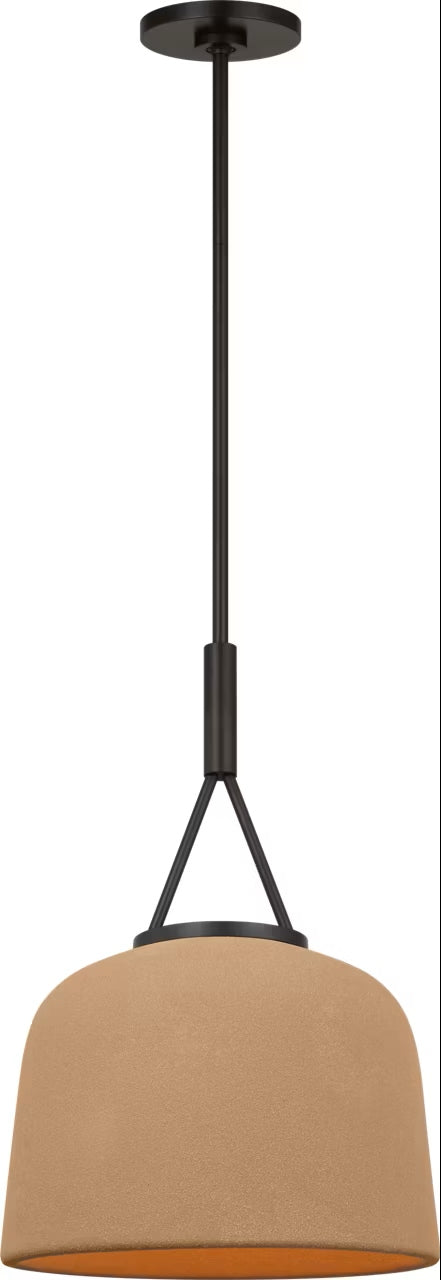 Liora One Light Pendant in Aged Iron
