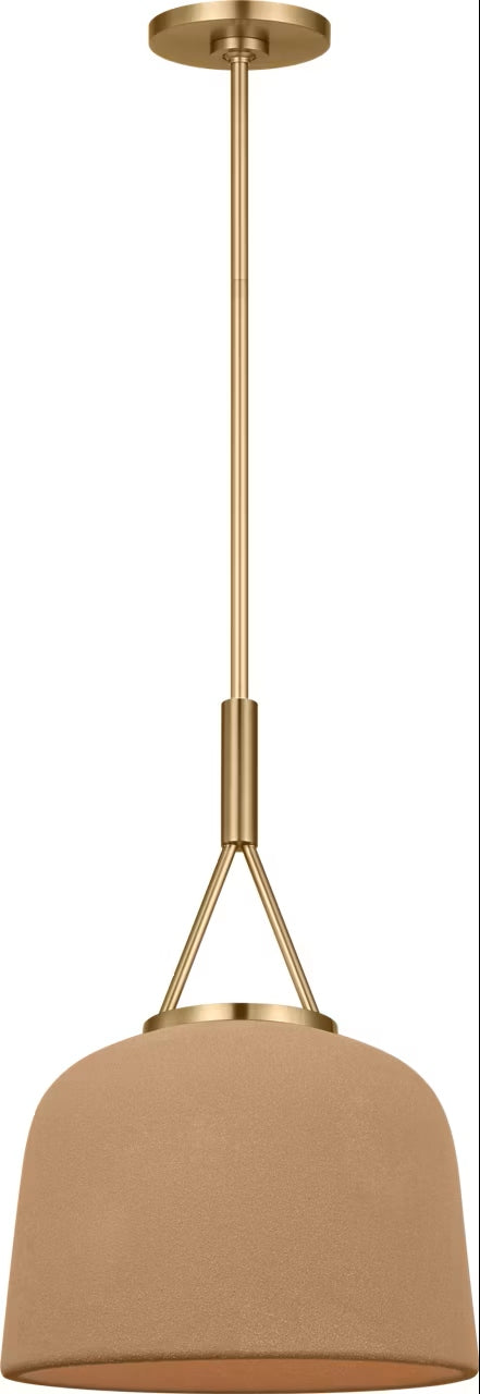 Liora One Light Pendant in Estate Brass