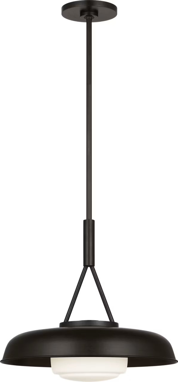 Liora One Light Pendant in Aged Iron
