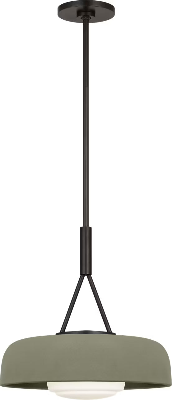 Liora One Light Pendant in Aged Iron