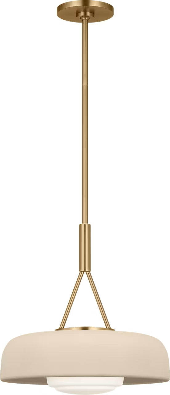 Liora One Light Pendant in Estate Brass