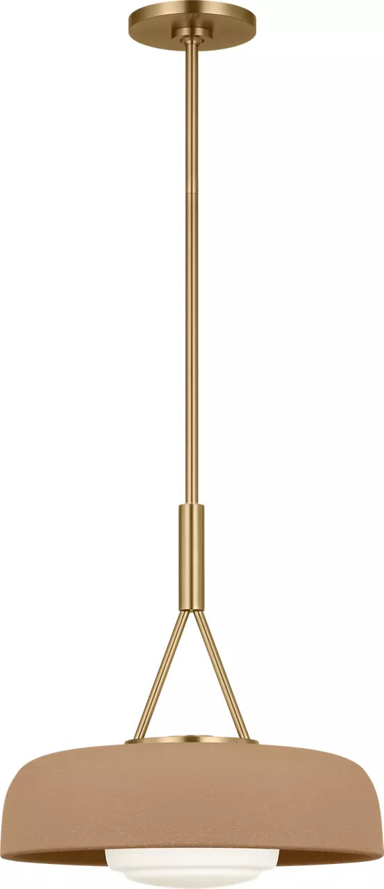 Liora One Light Pendant in Estate Brass