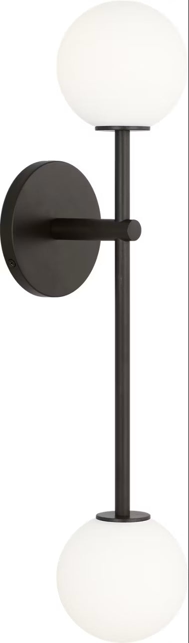 Sorelle Two Light Wall Sconce in Aged Iron
