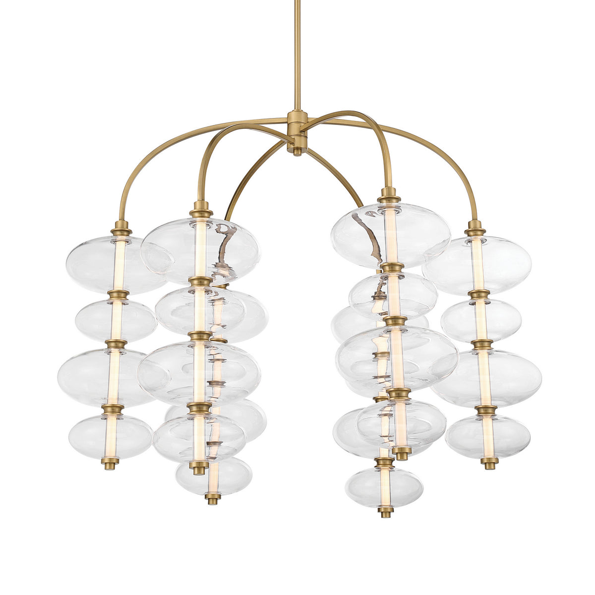 Bollavino LED Chandelier in Legacy Brass