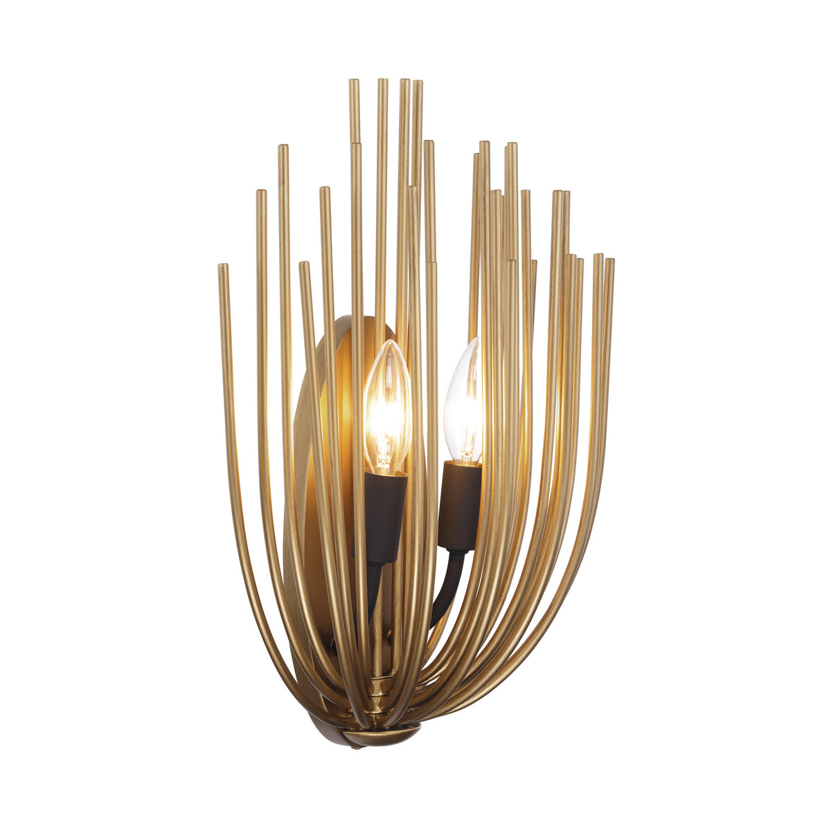 Florenza Two Light Wall Sconce in Legacy Brass