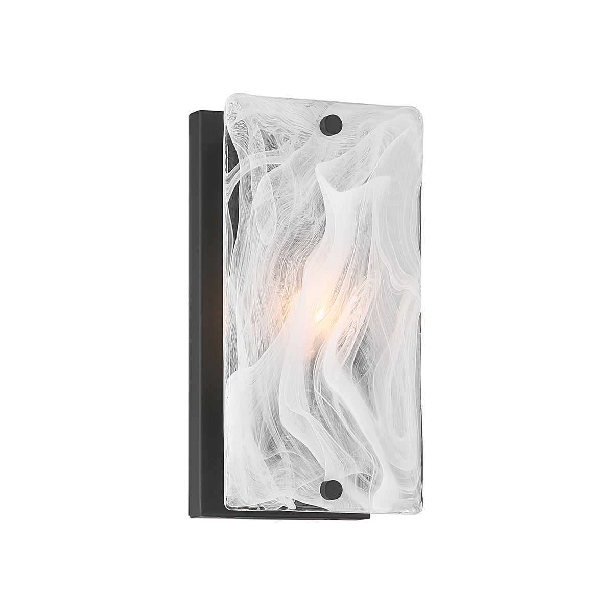 Veil One Light Wall Sconce in Dark Matte Black
