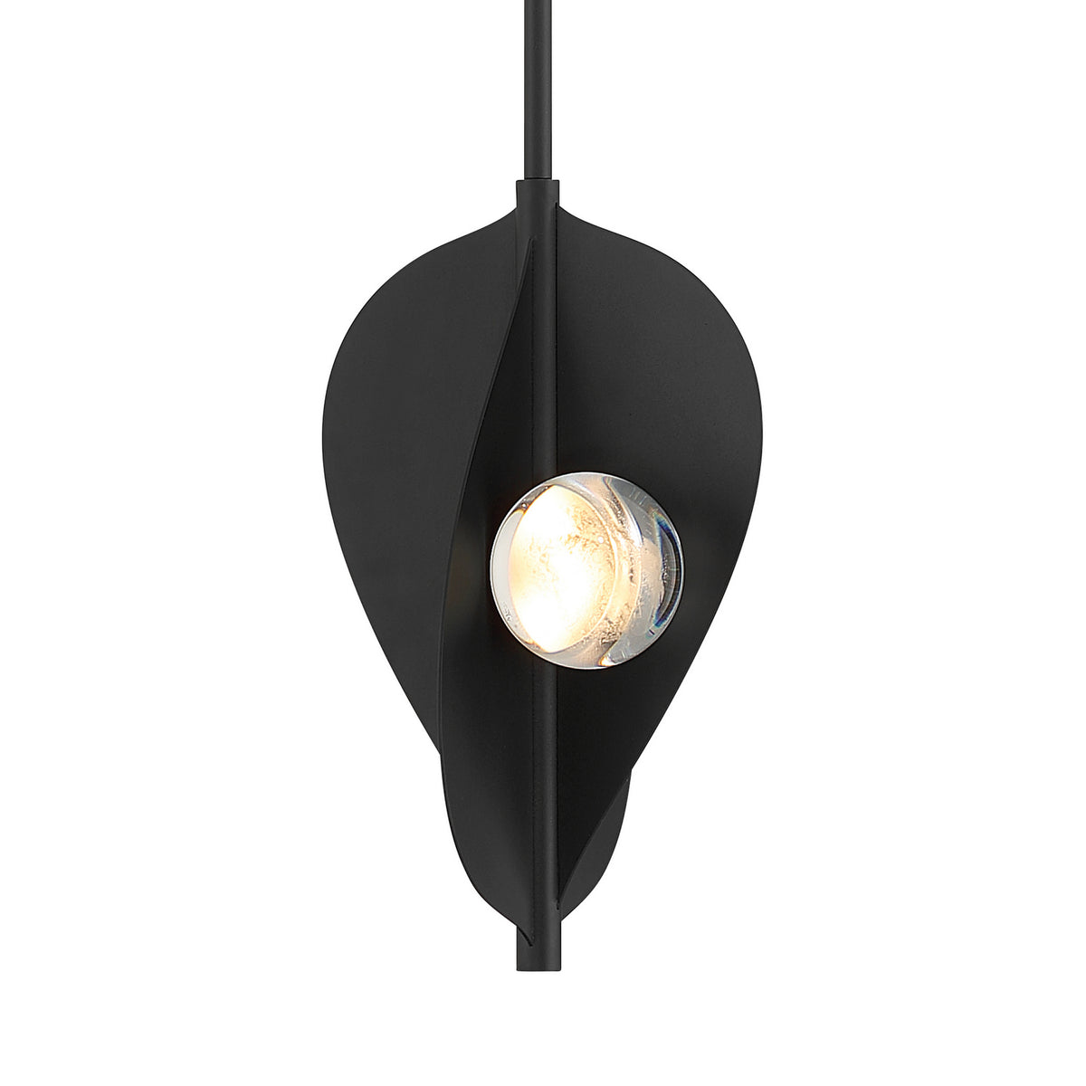 Pod LED Pendant in Sand Coal Black